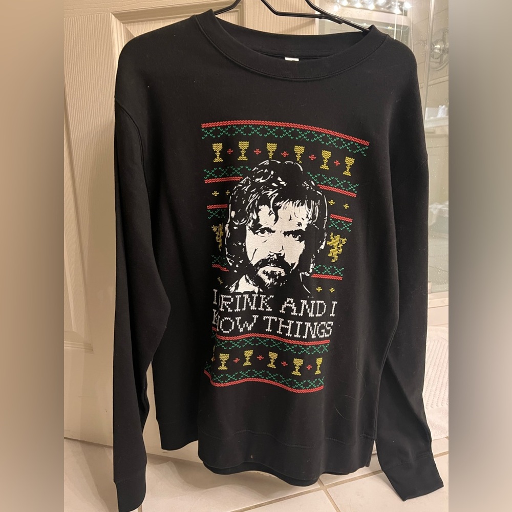 Game of Thrones Black Sweatshirt Sz M “I Know Things”